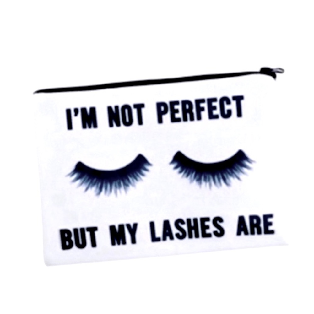 NEW I’m Not Perfect But My Lashes Are Cosmetic Bag